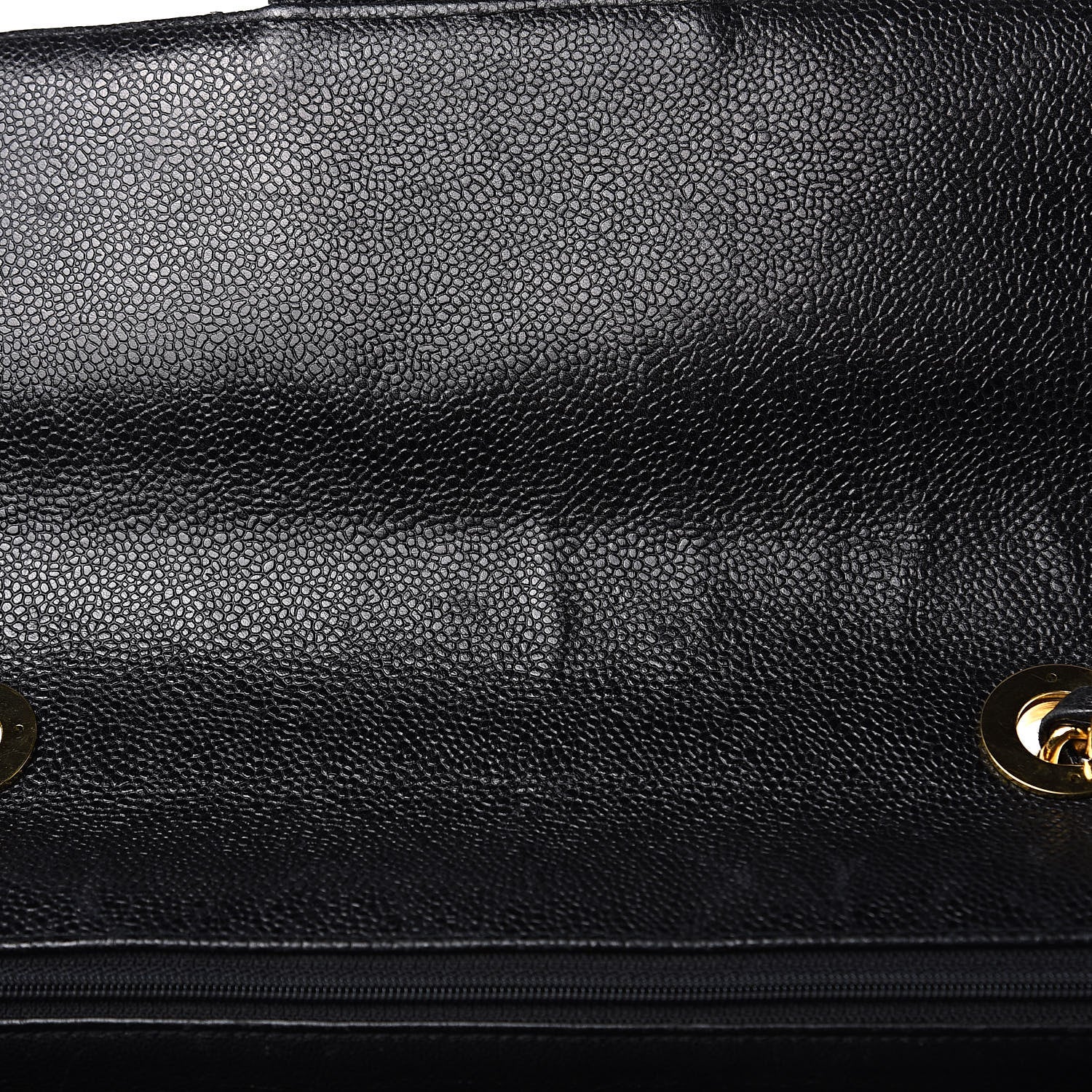 Chanel Caviar Chevron Quilted Maxi Single Flap Black 13 of 14