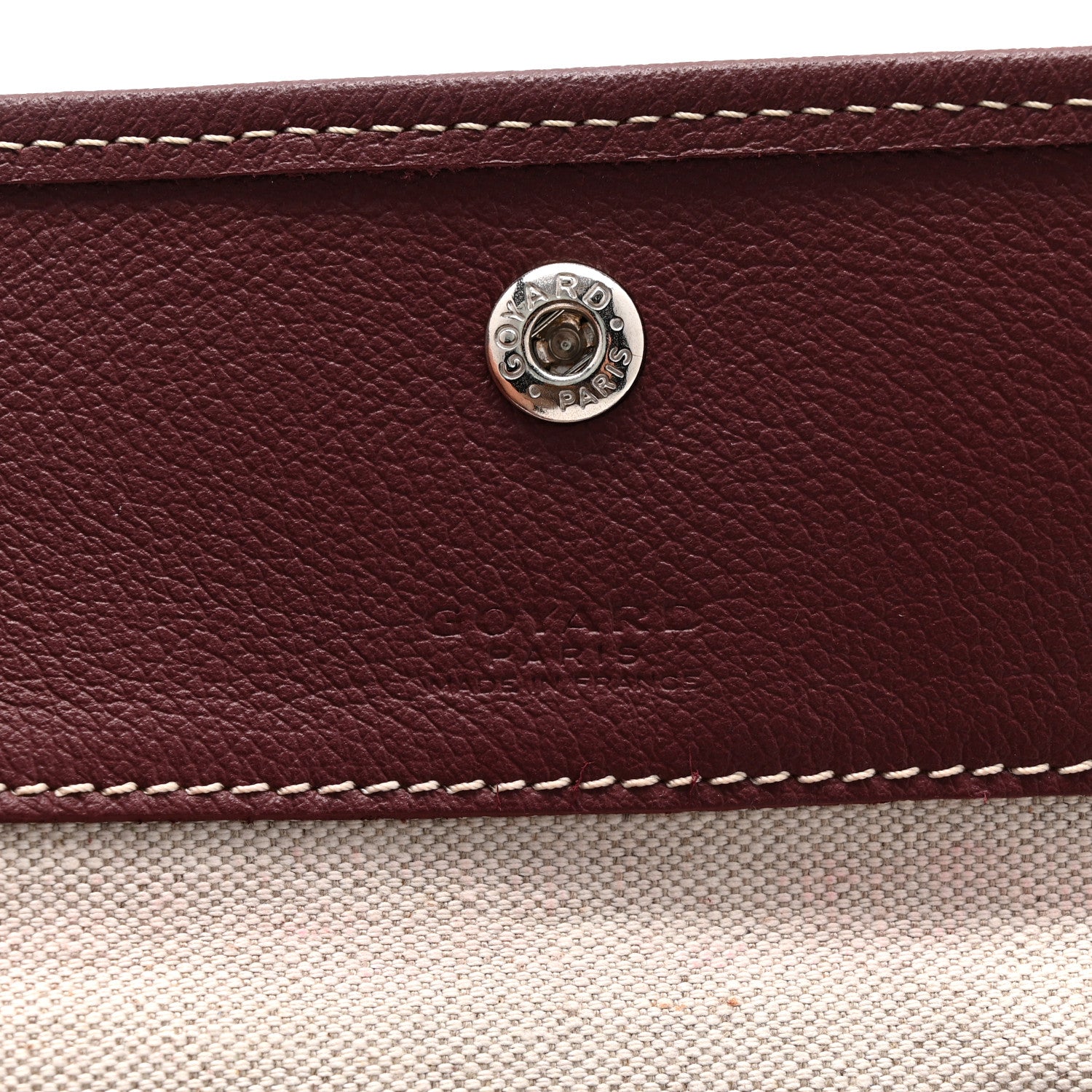 Goyard Goyardine Pouch Burgundy 6 of 6