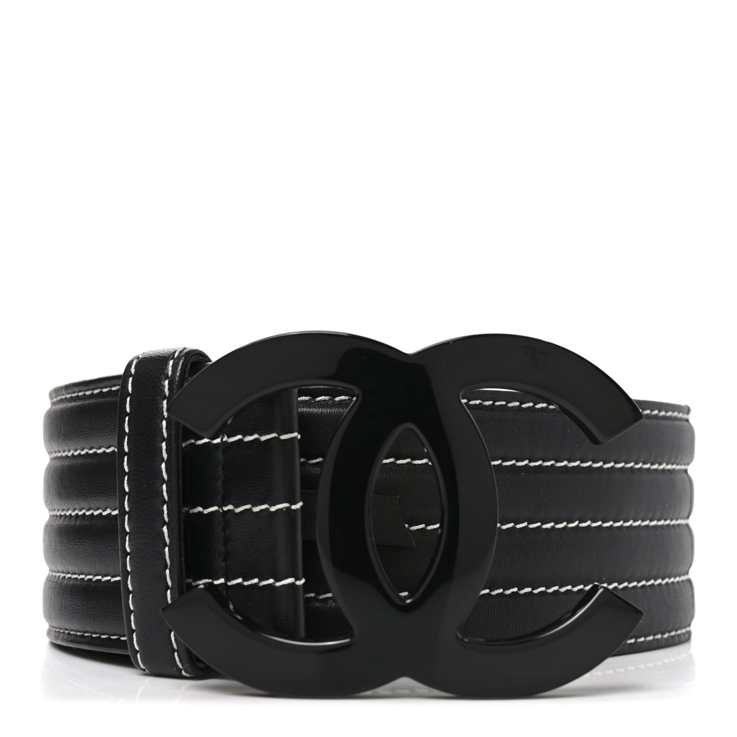 Calfskin Stitched CC 90 36 Belt Black