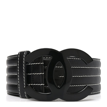 Chanel Calfskin Stitched CC 90 36 Belt Black 1 of 8