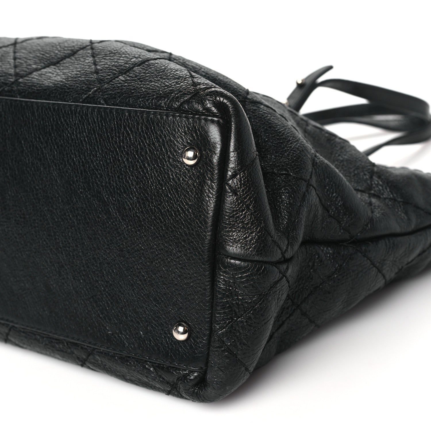 Chanel Glazed Calfskin Large On The Road Tote Black 10 of 12