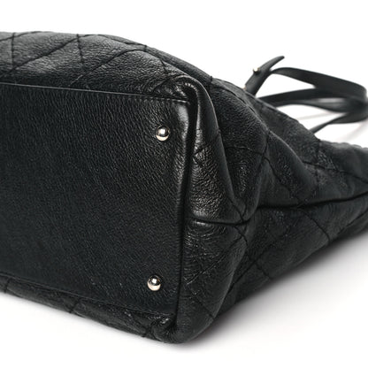 Chanel Glazed Calfskin Large On The Road Tote Black 10 of 12