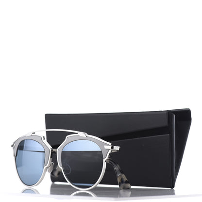 Christian Dior Metal Lambskin Mirrored So Real Sunglasses Blue Tortoise 8 of 8