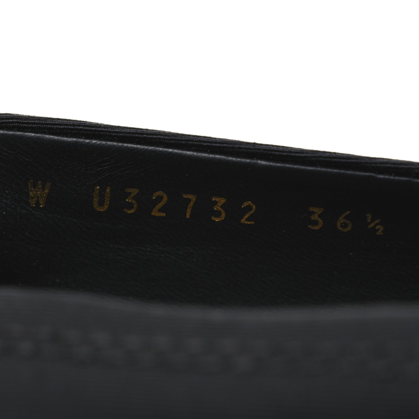Grosgrain Cap Toe Uniform Ballerina Flats 36.5 Black