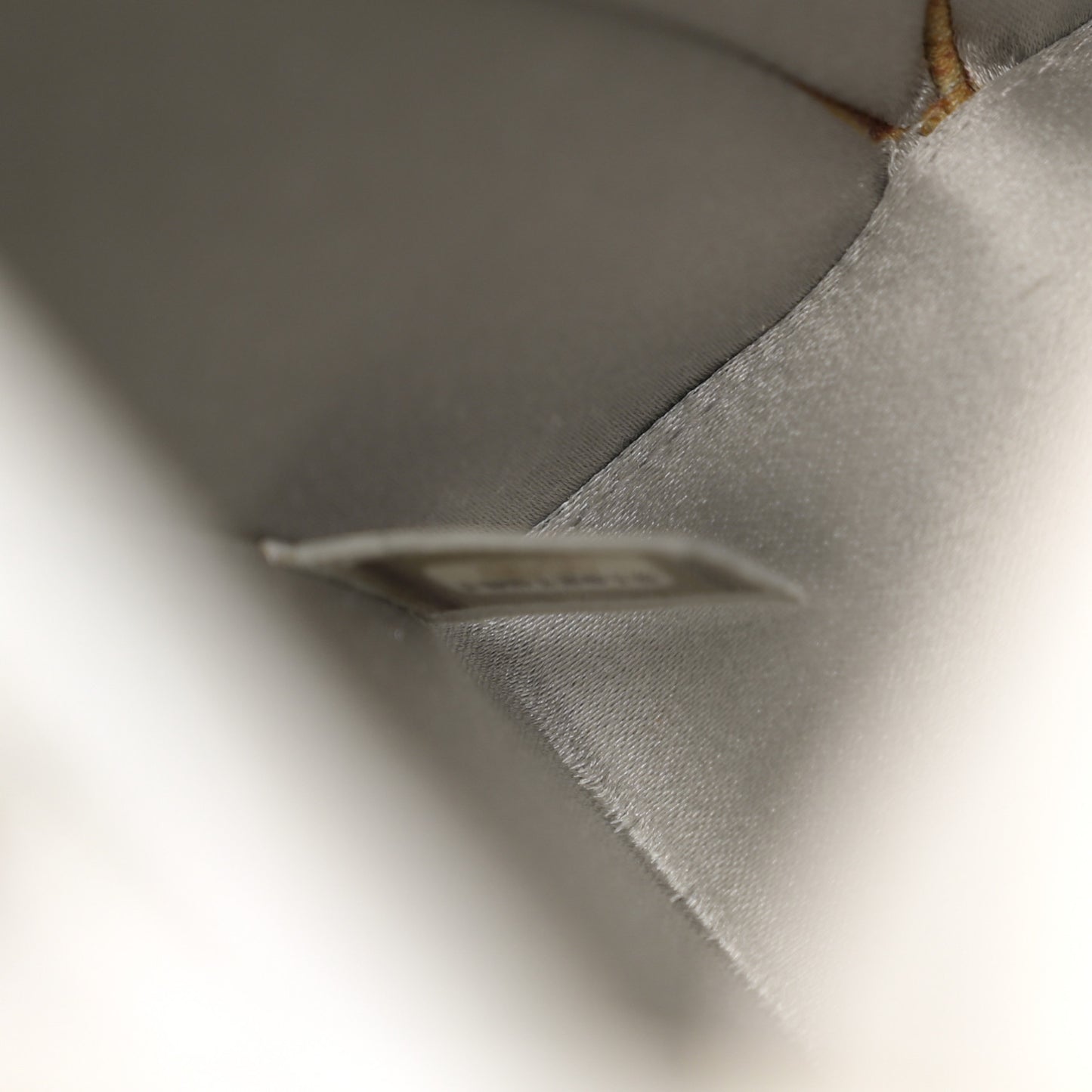 Metallic Goatskin Lait de Coco Milk Carton Bag Silver