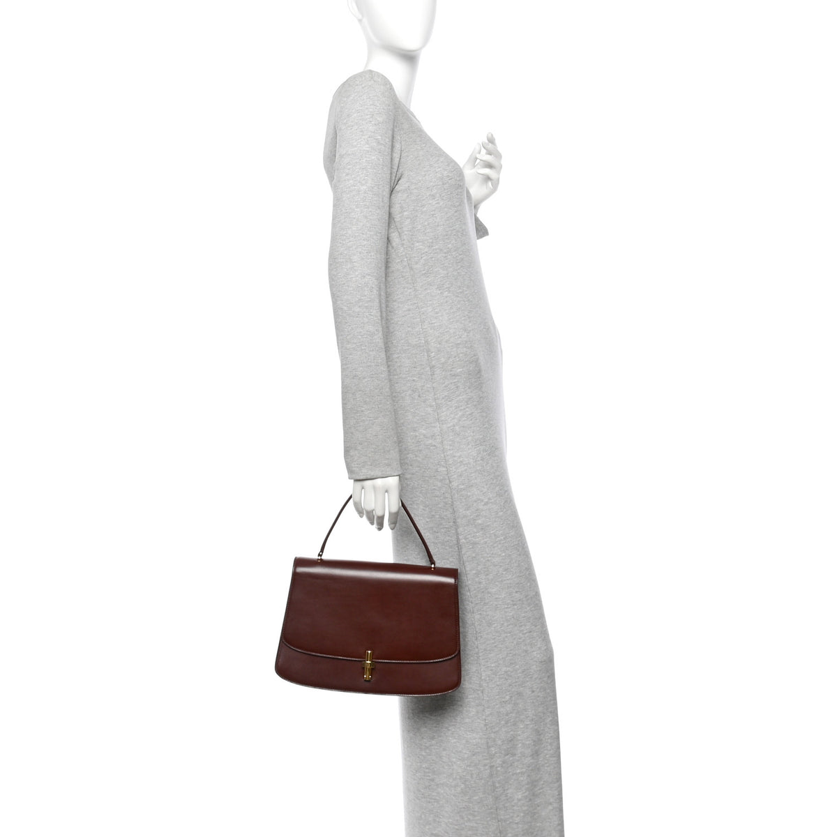 Calfskin Medium The Sofia 11.75 Top Handle Bourbon