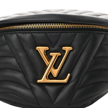 Louis Vuitton Calfskin Quilted New Wave Bumbag Black 7 of 9