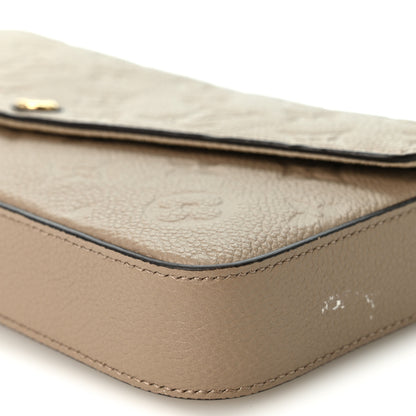 Louis Vuitton Empreinte Pochette Felicie Chain Wallet Tourterelle 8 of 9