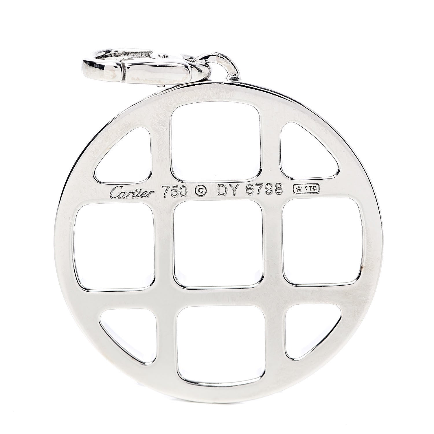 Cartier 18K White Gold Pasha de Charm Pendant 3 of 3