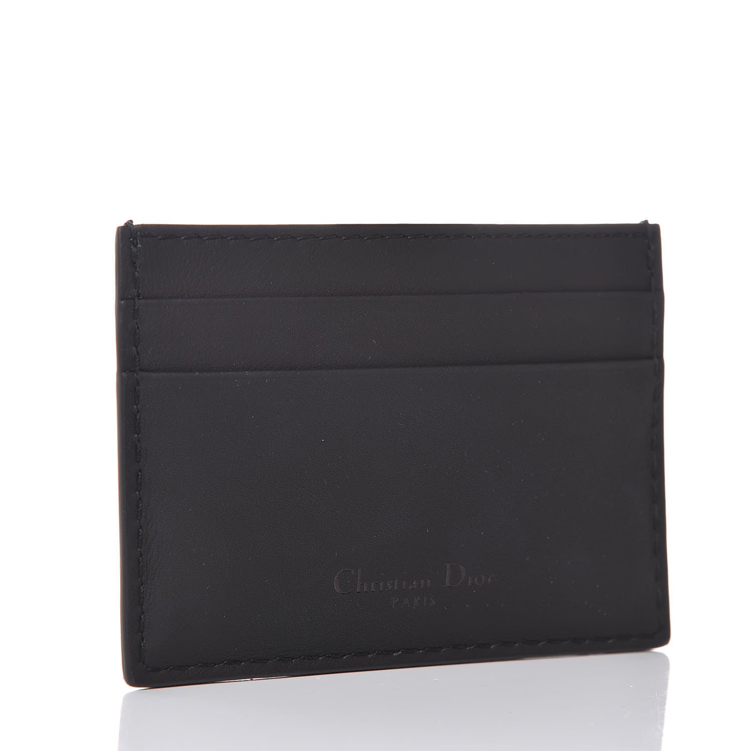 Christian Dior Calfskin D-Fence Card Holder Black 3 of 9