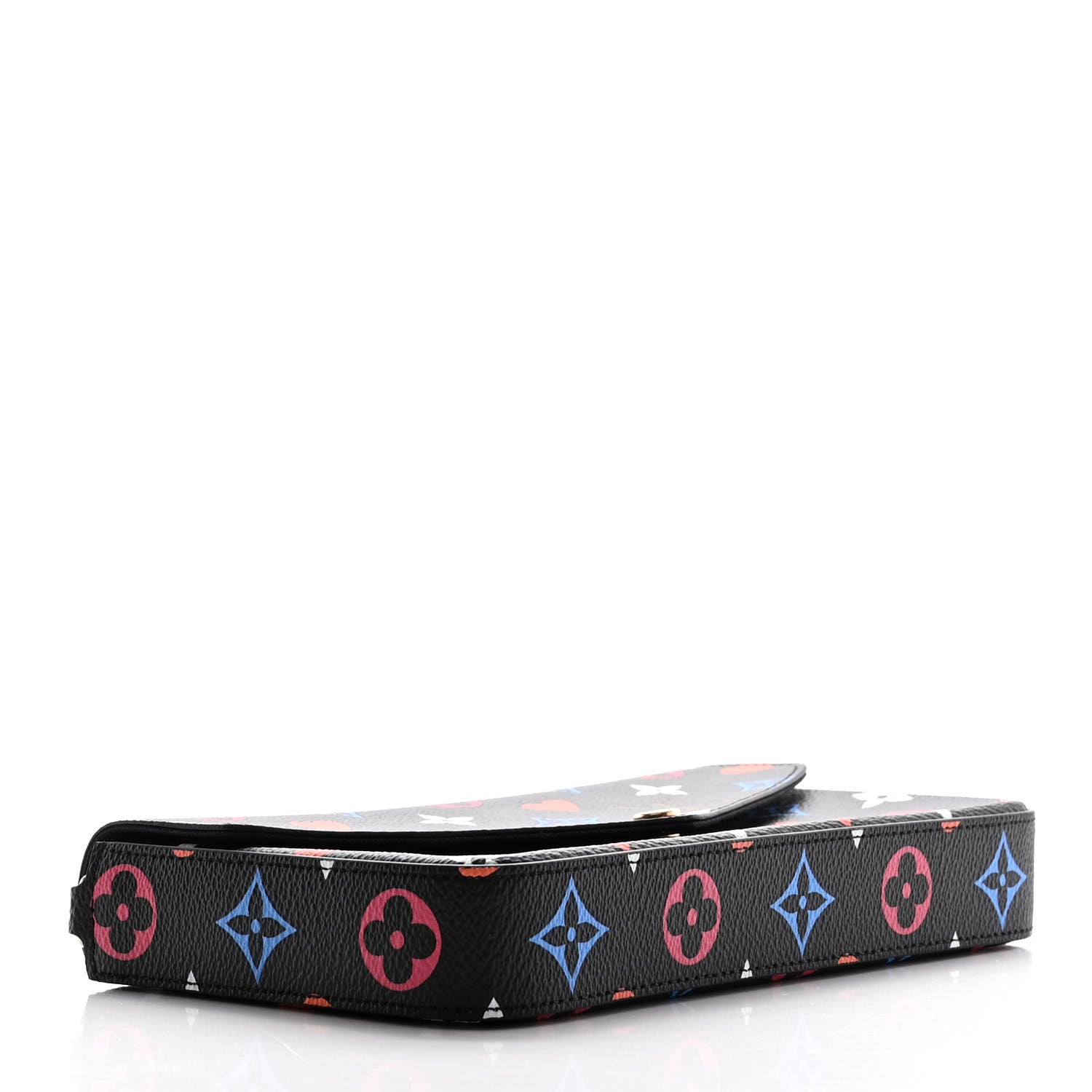 Louis Vuitton Game On Felicie Chain Wallet Black 5 of 11