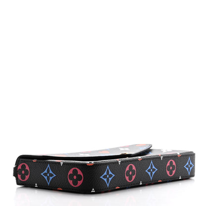 Louis Vuitton Game On Felicie Chain Wallet Black 5 of 11