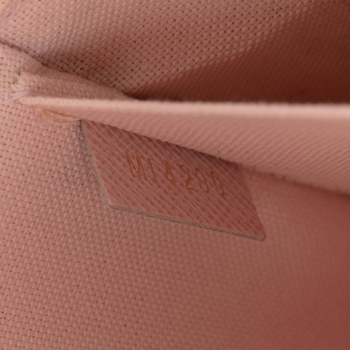 Damier Azur Pochette Felicie Chain Wallet Rose Ballerine