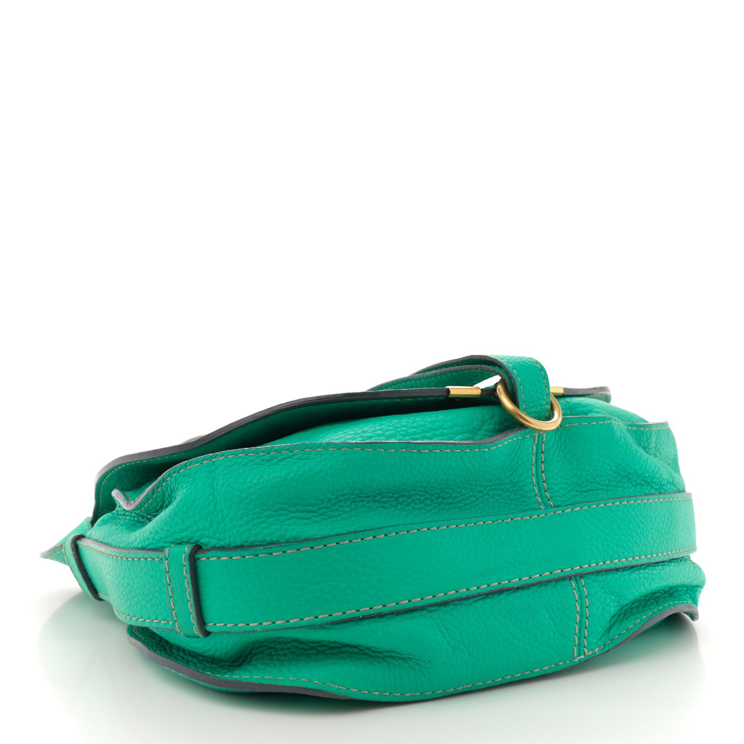 Chloe Grained Calfskin Medium Marcie Saddle Bag Jade 4 of 15