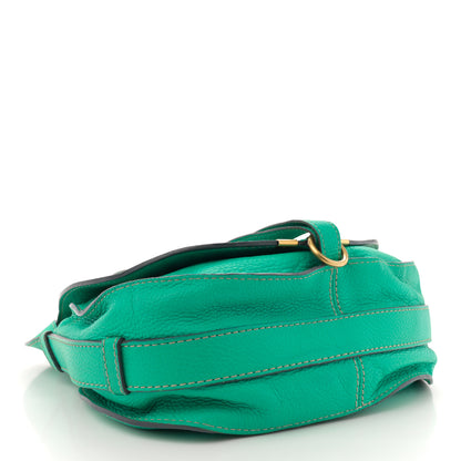Chloe Grained Calfskin Medium Marcie Saddle Bag Jade 4 of 15