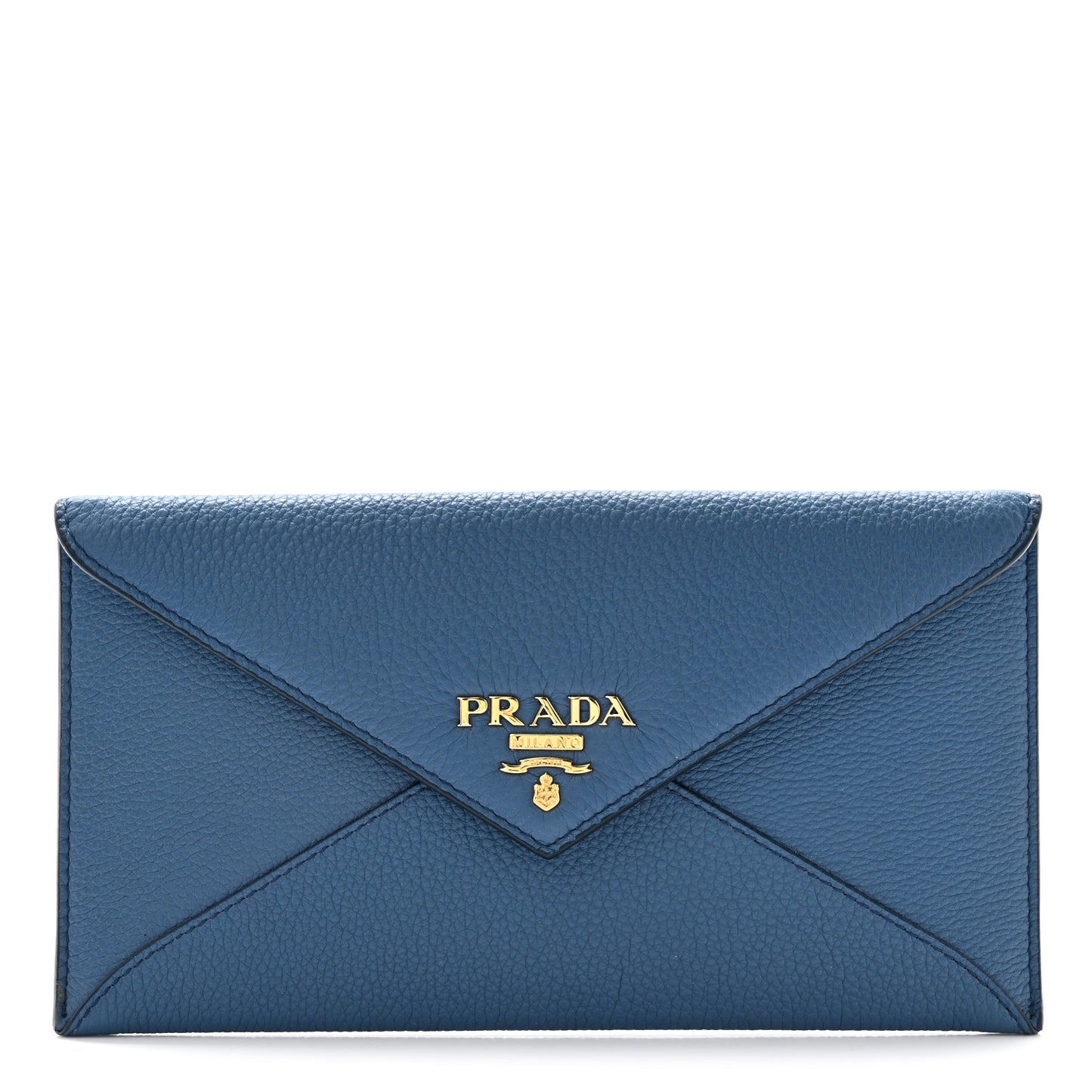 Vitello Grain Envelope Wallet Cobalto