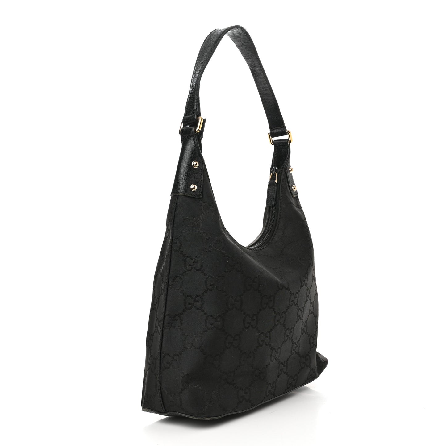 Nylon Monogram Small Hobo Black