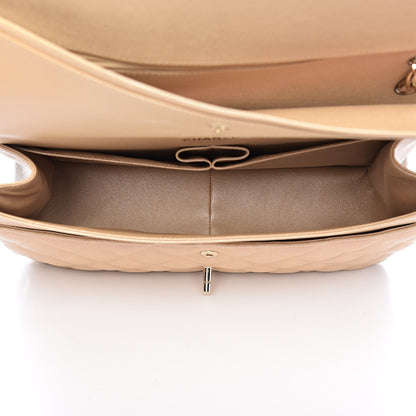 Chanel Iridescent Caviar Quilted Jumbo Double Flap Beige 5 of 10