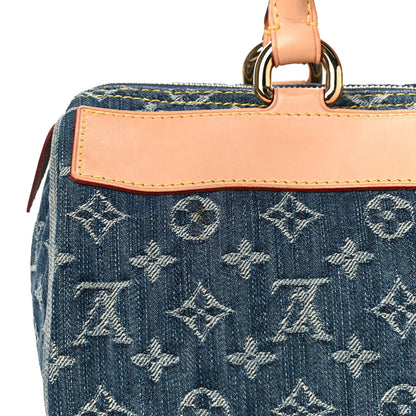 Louis Vuitton Monogram Denim Neo Speedy Blue 10 of 13