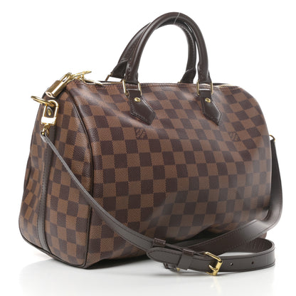 Louis Vuitton Damier Ebene Speedy Bandouliere 30 3 of 9
