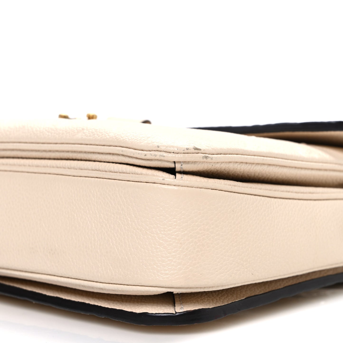 Empreinte Braided Pochette Metis Creme Beige Caramel