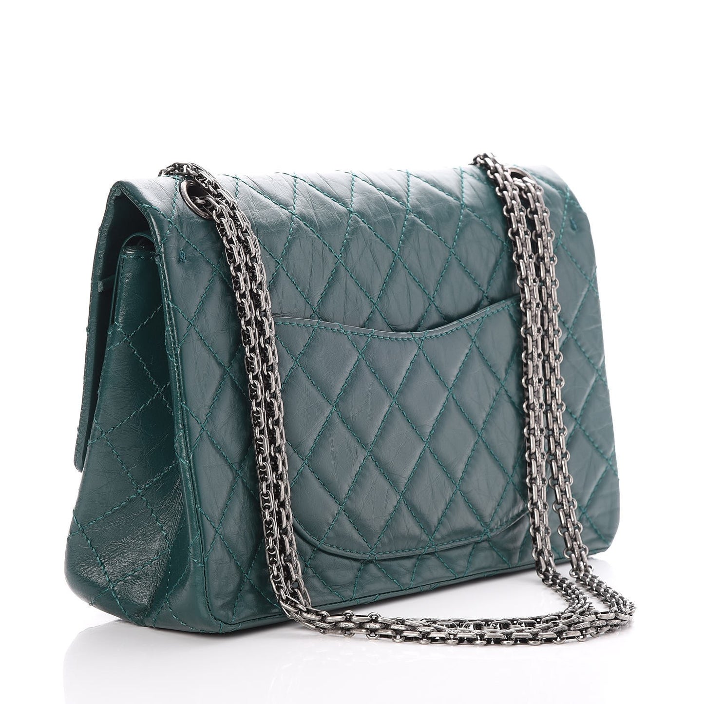Aged Calfskin 2.55 Reissue 226 Flap Dark Green