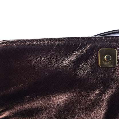 Fendi Metallic Calfskin FF Embossed Small Chef Shoulder Bag Bronze 8 of 12