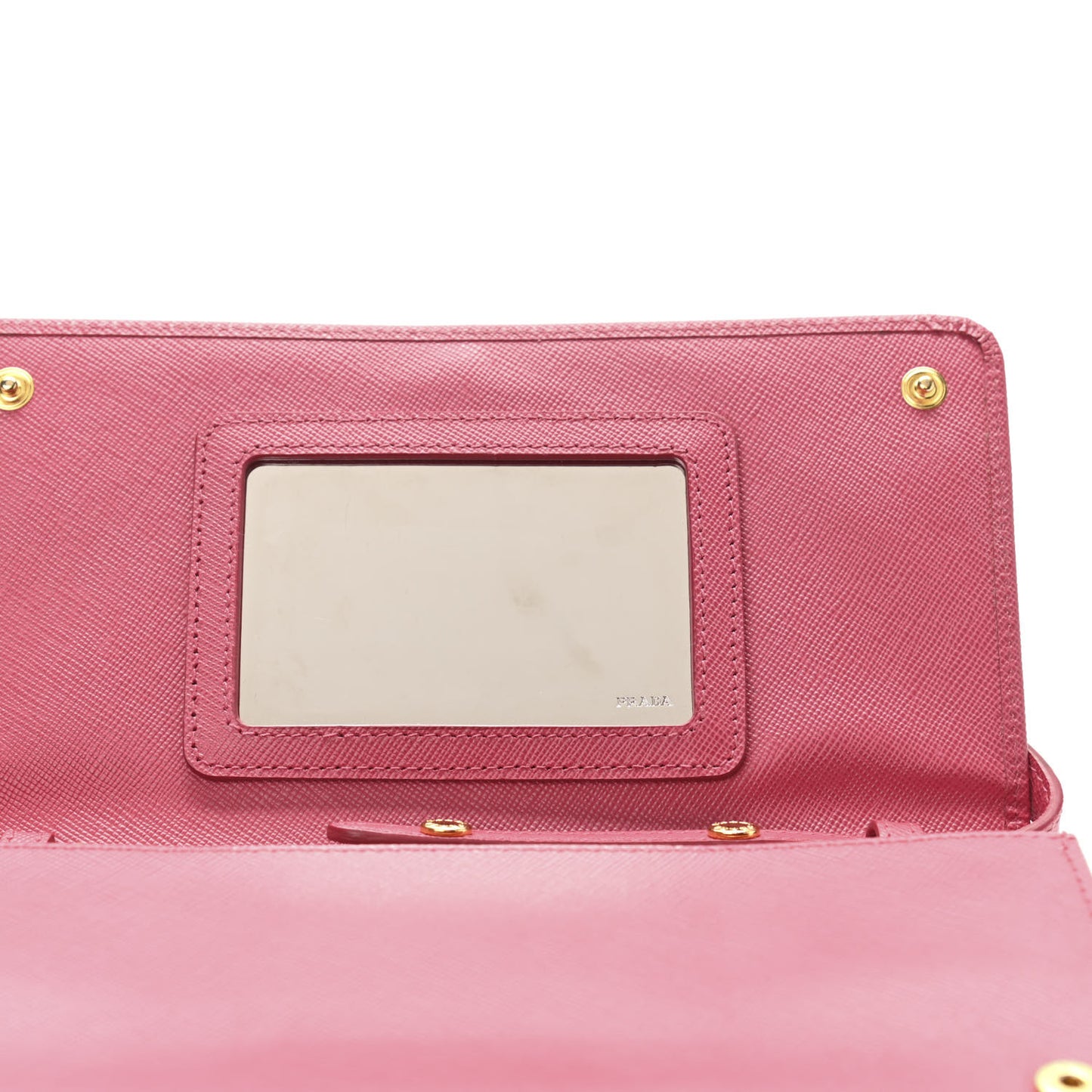 Saffiano Metal Mini Crossbody Wallet Peonia