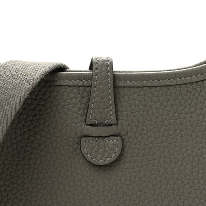 Hermes Taurillon Clemence Evelyne TPM Gris Meyer 7 of 10