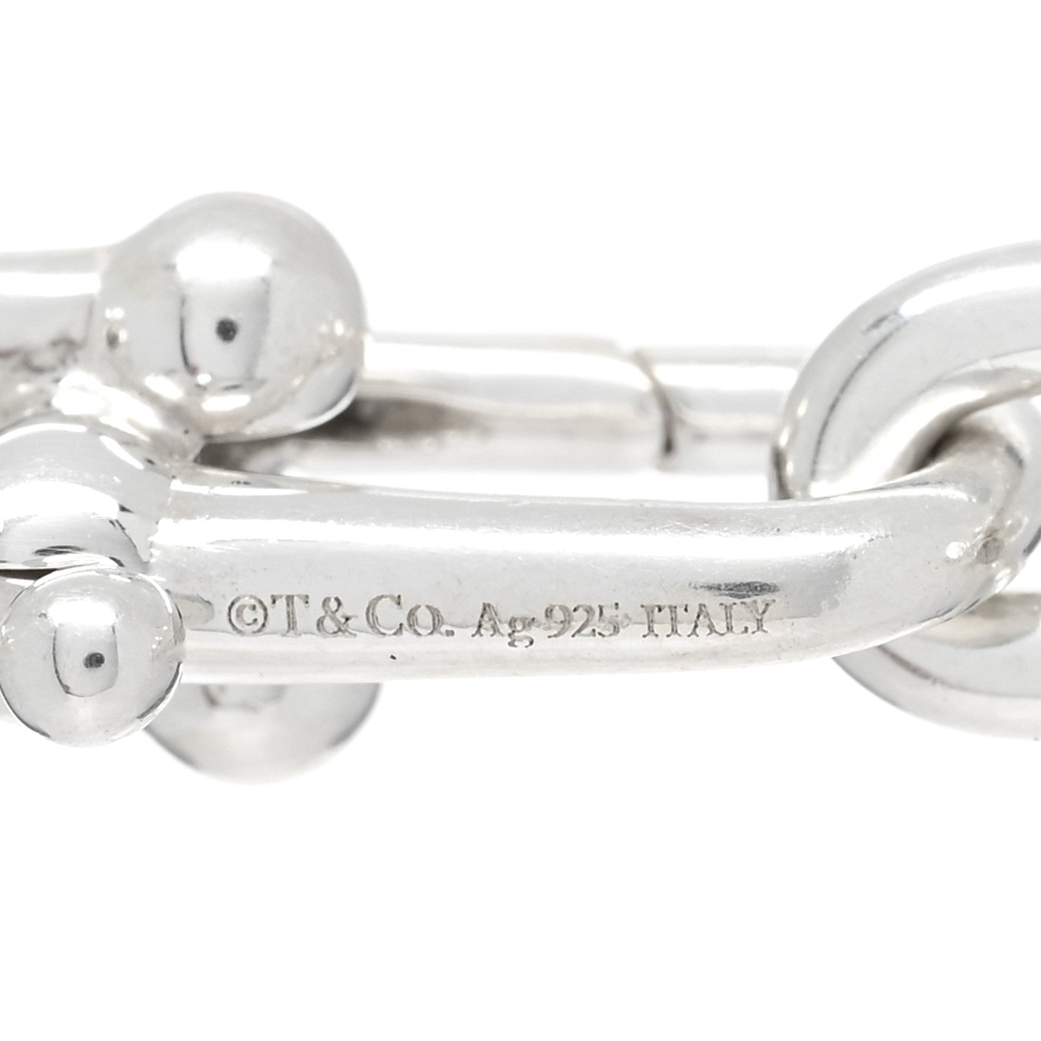 Tiffany Sterling Silver HardWear Graduated Link Necklace 5 of 5