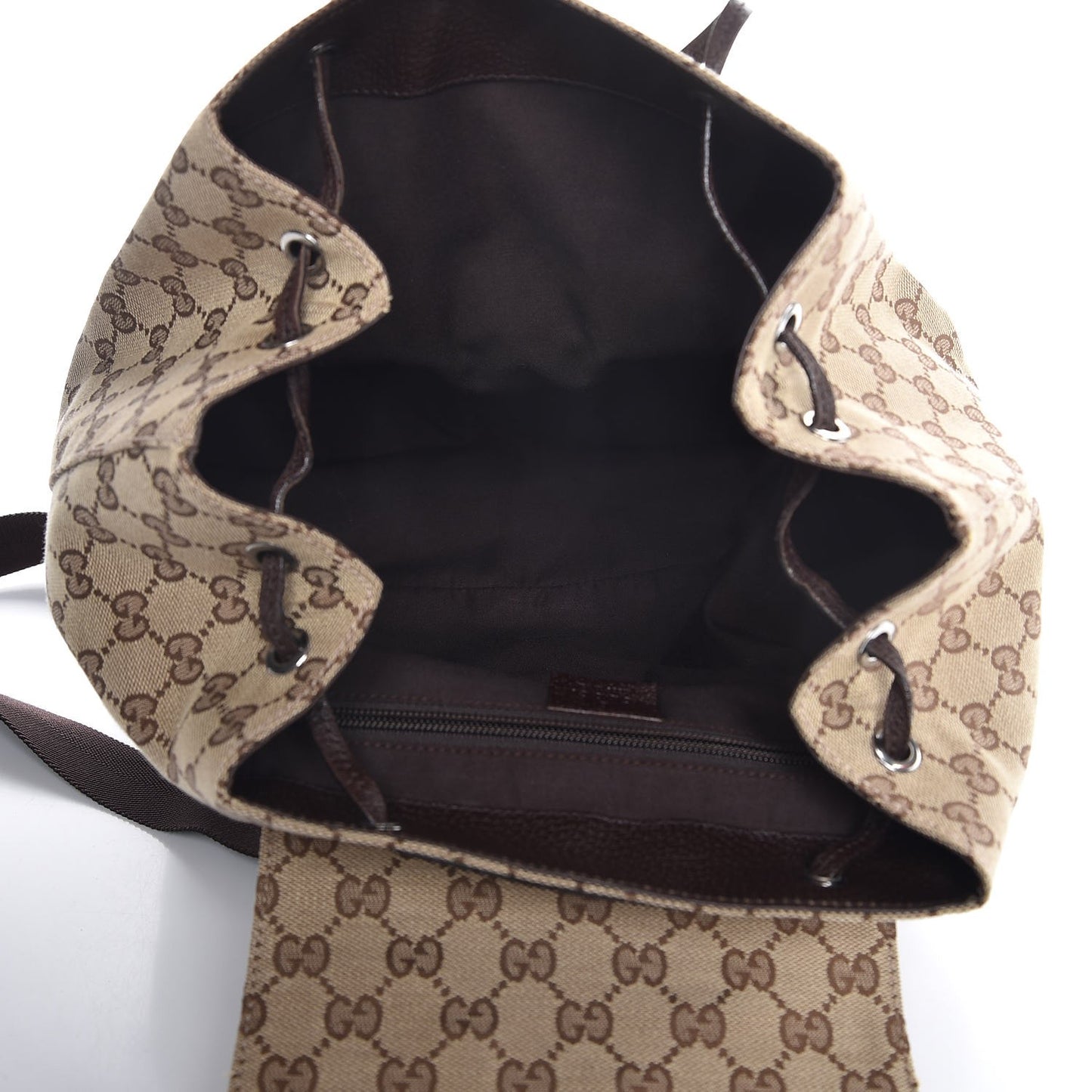 Monogram Backpack Dark Brown