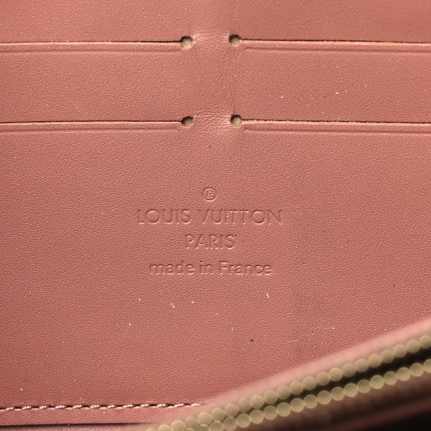 Vernis Zippy Wallet Rose Velours