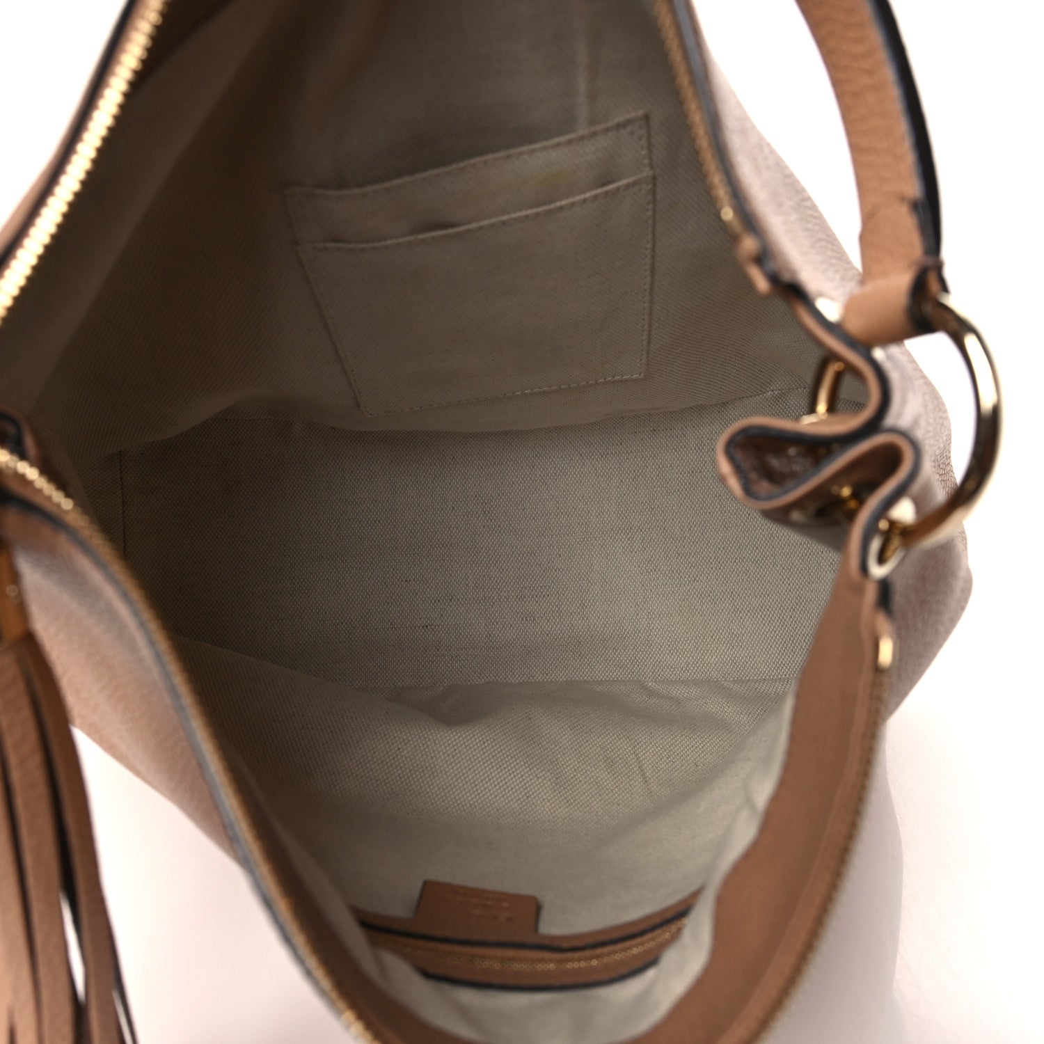 Gucci Pebbled Calfskin Large Soho Hobo Camelia 5 of 9