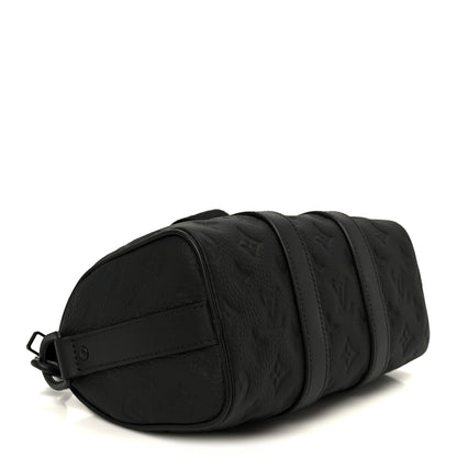 Louis Vuitton Monogram Taurillon Keepall Bandouliere 25 Black 4 of 10