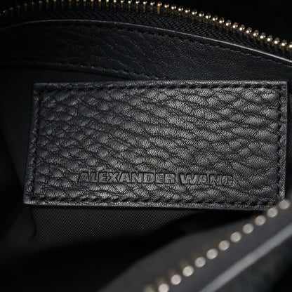 Alexander Wang Pebbled Lambskin Rocco Black Pale Gold Hardware 6 of 11