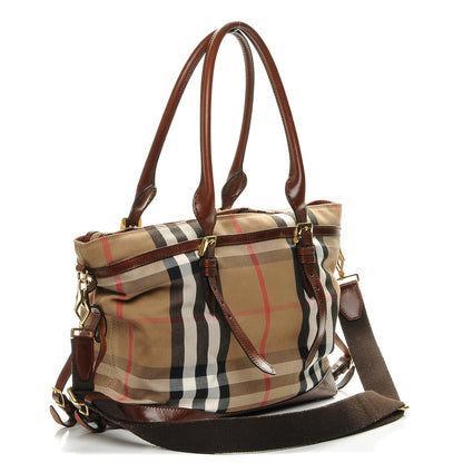 Burberry House Check Marta Diaper Bag Dark Tan 3 of 6