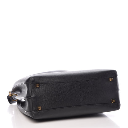 MCM Grained Calfskin Large Milla Hobo Black 3 of 14