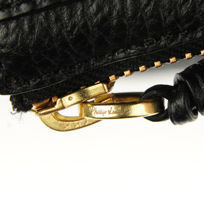 3.1 Phillip Lim 3.1 Textured Calfskin Medium Pashli Satchel Black 10 of 11