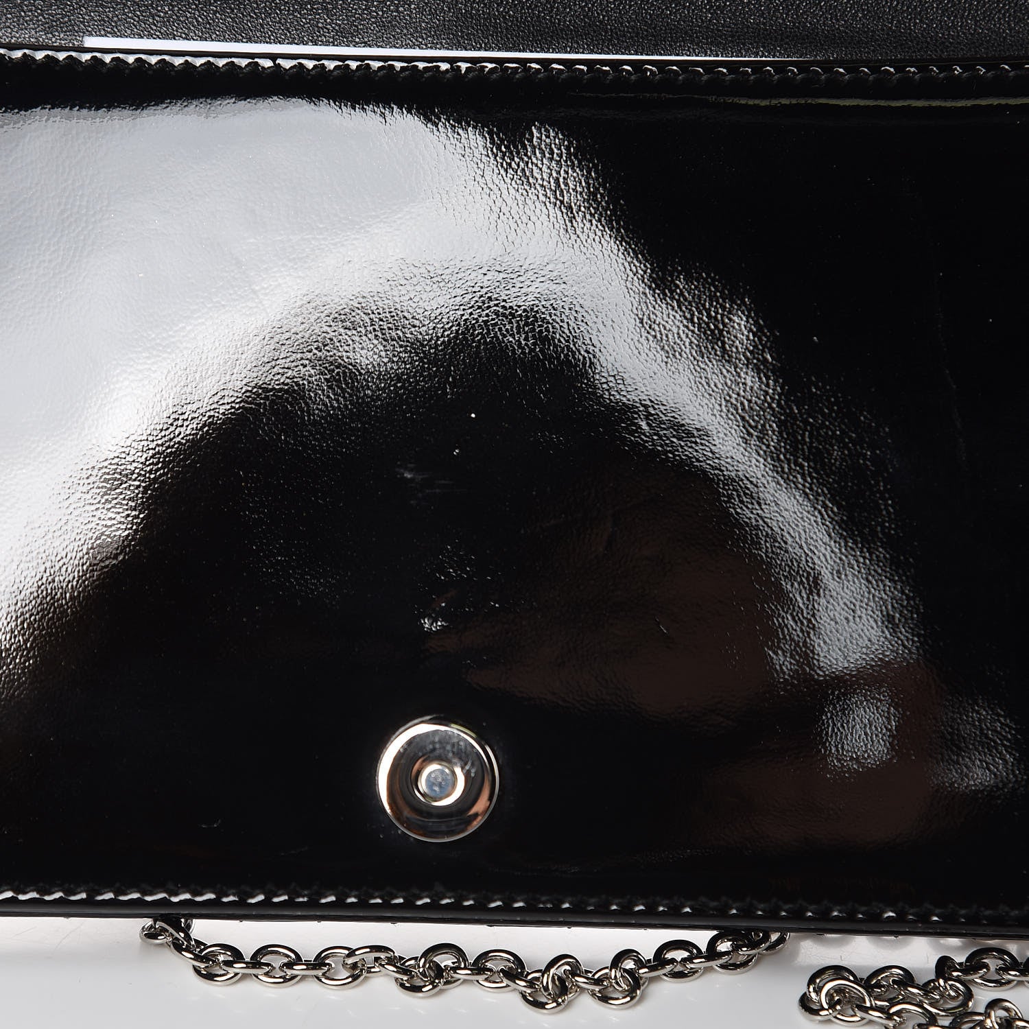 Christian Dior Patent Cannage Lady Dior Convertible Clutch Black 7 of 10