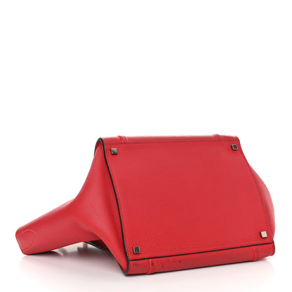 Celine Supple Calfskin Medium Phantom Luggage Vermillion 4 of 12