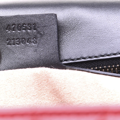 Gucci Calfskin Bamboo Trapuntata Queen Margaret Top Handle Bag Blue Agata Hibiscus Red Mystic White Sugar Pink 9 of 20