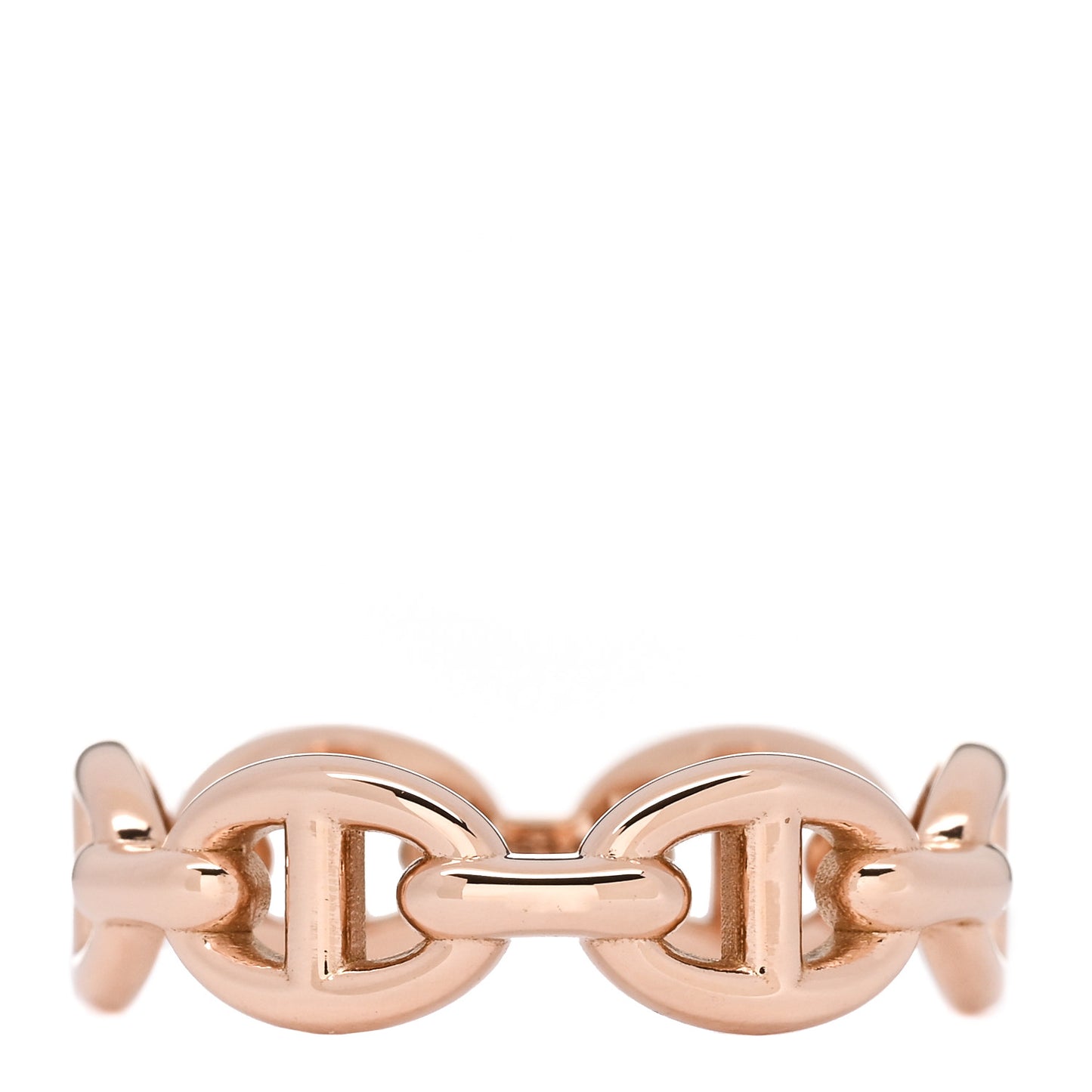 18K Rose Gold PM Chaine D'Ancre Enchainee Ring 52 6