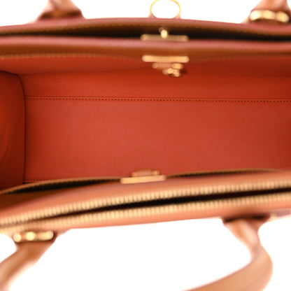 Louis Vuitton Calfskin Catogram City Steamer MM Chataigne 5 of 14