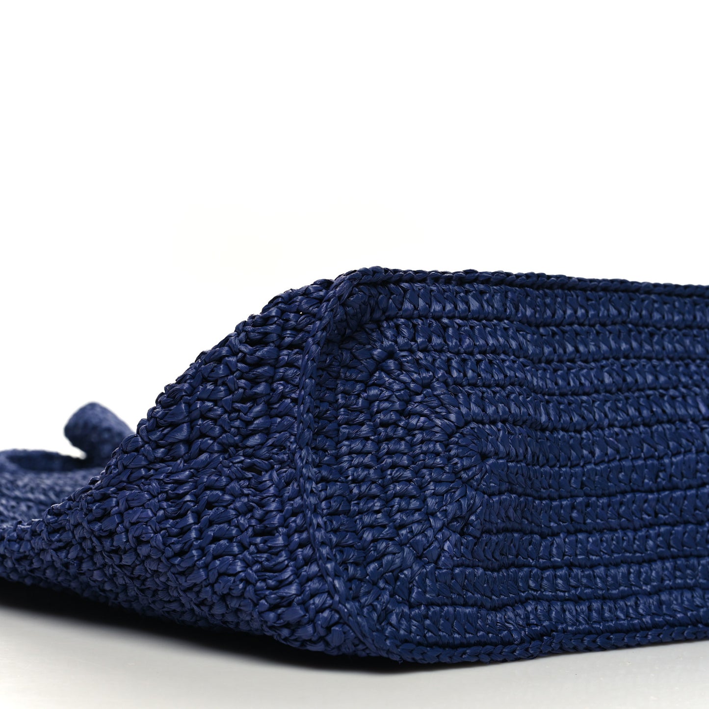 Raffia Rive Gauche Tote Blue