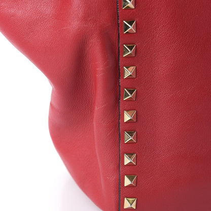 Valentino Garavani Vitello Medium Rockstud All Over Tote Rosso Valentino 14 of 16