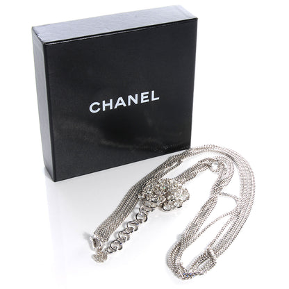 Chanel Chain CC Crystal Camellia Belt Silver 5 of 5