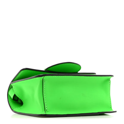 Versace Calfskin Rubber Medusa Shoulder Bag Lime 4 of 12