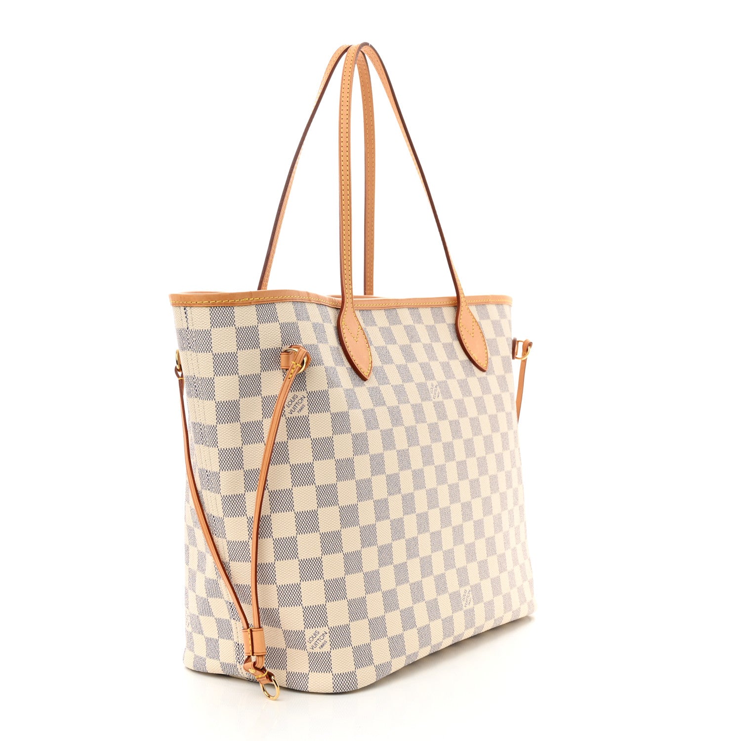 Louis Vuitton Damier Azur Neo Neverfull MM Rose Ballerine 4 of 12
