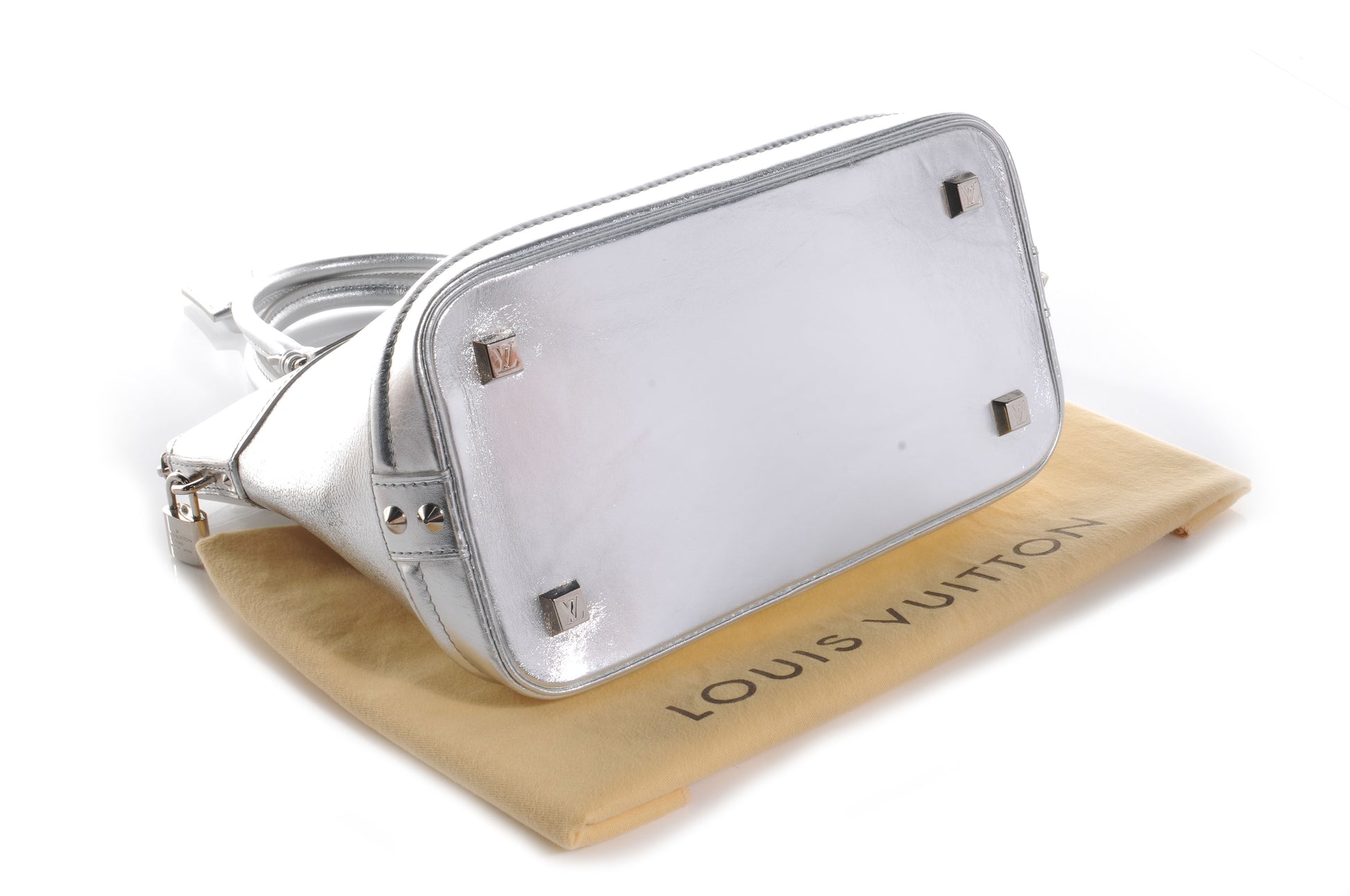 Louis Vuitton Suhali Lockit PM Silver 4 of 9