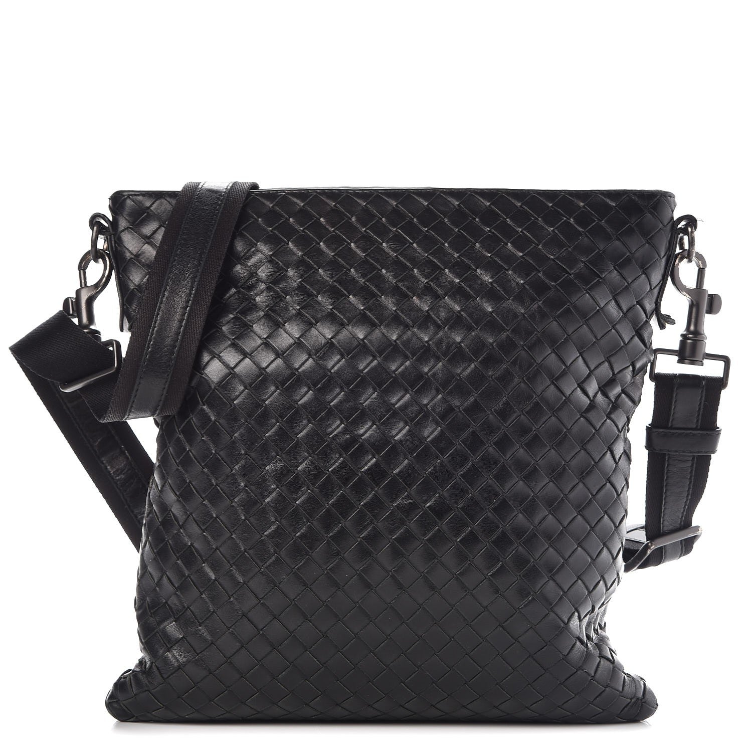 Bottega Veneta Nappa Intrecciato Crossbody Bag Nero Black 1 of 16